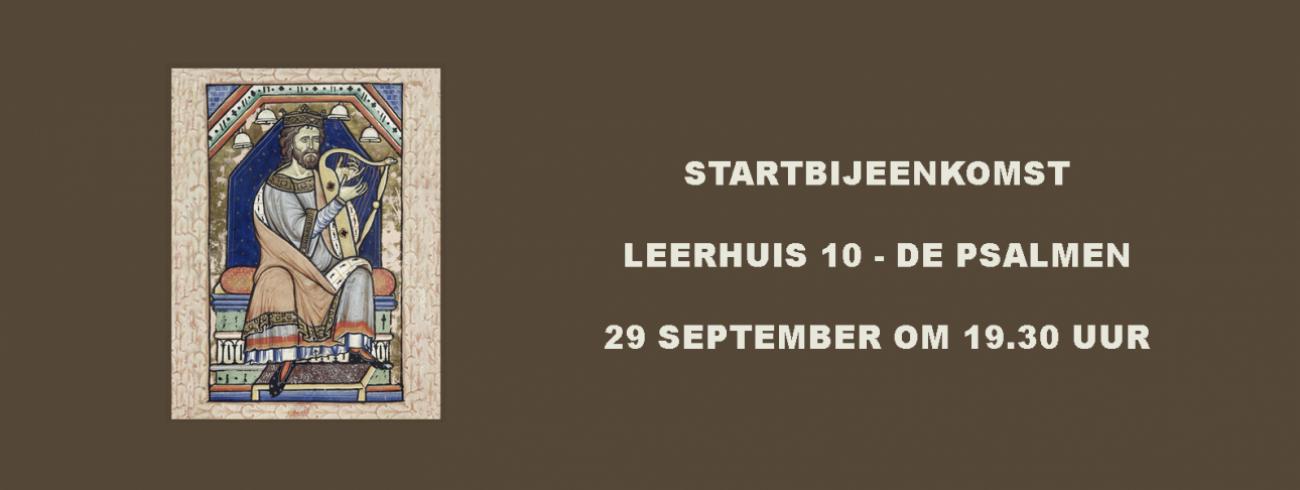 Leerhuis 10 startbijeenkomst - Westminster_Psalter_ David speelt harp. © Westminster_Psalter_ David speelt harp. Wikimedia Commens
