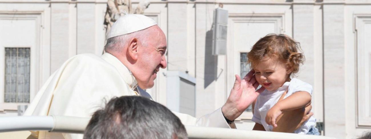 Paus Franciscus tijdens de algemene audiëntie van woensdag 21 september 2022 © VaticanMedia