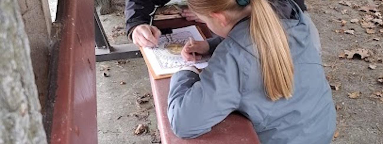 Familiewandeling met de vormelingen. © Werner Mertens.