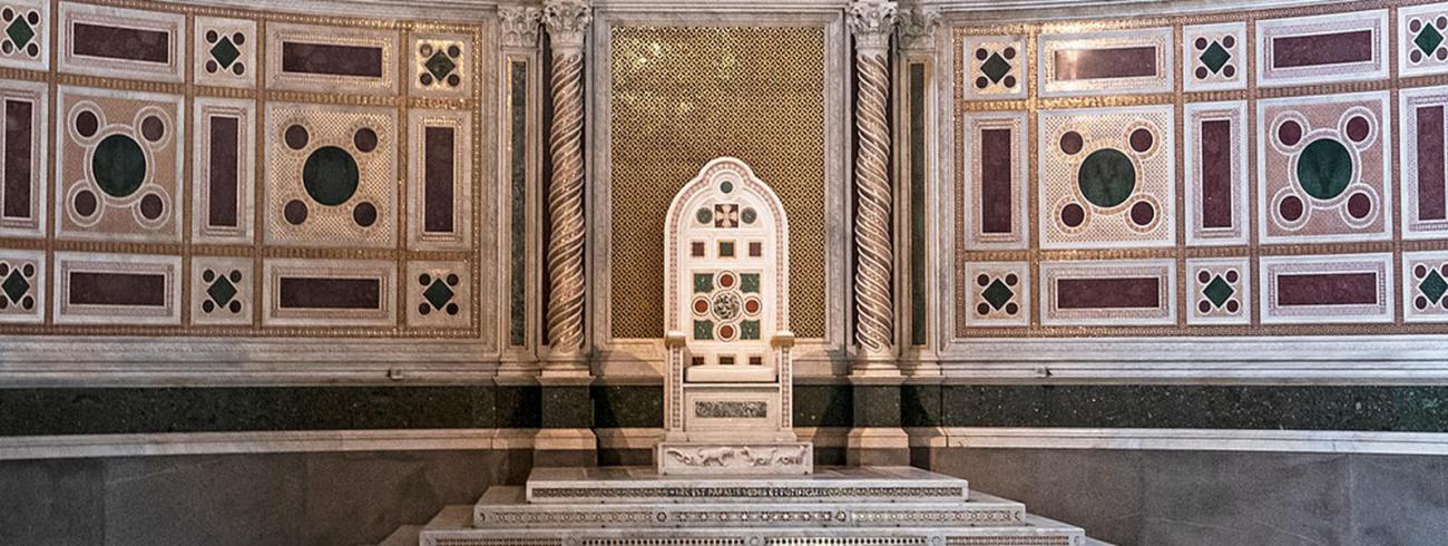 The Pope's Chair in San Giovanni in Laterano, Rome 