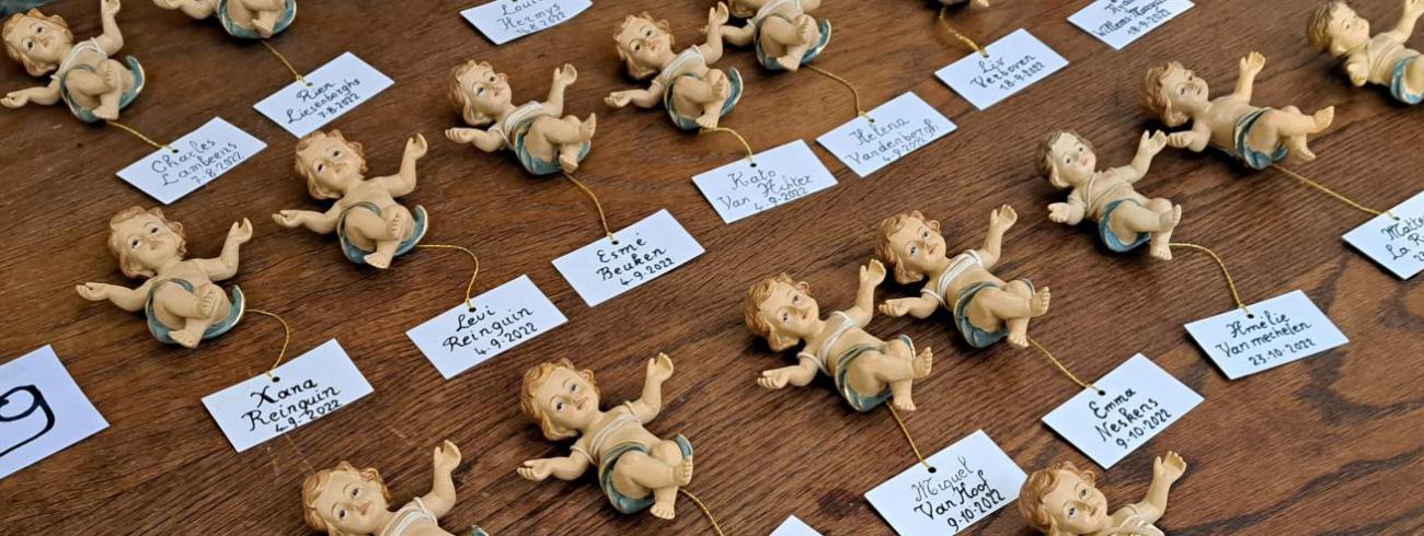 Bijzondere zegening dopelingen en doopouders afgelopen jaar 