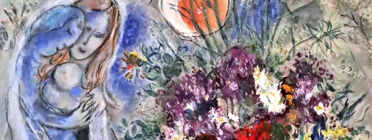 Marc Chagall, Les amoureux en gris © Jean Louis Mazieres – Creative Commons
