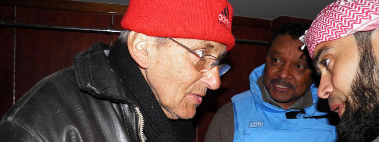 Frans van der Lugt keek iedereen gewoon als mens in de ogen, of die ander nu moslim of christen was,  soenniet, sjiiet of aleviet, oosters of Latijns christen.  © Thaer Al Khalidiya