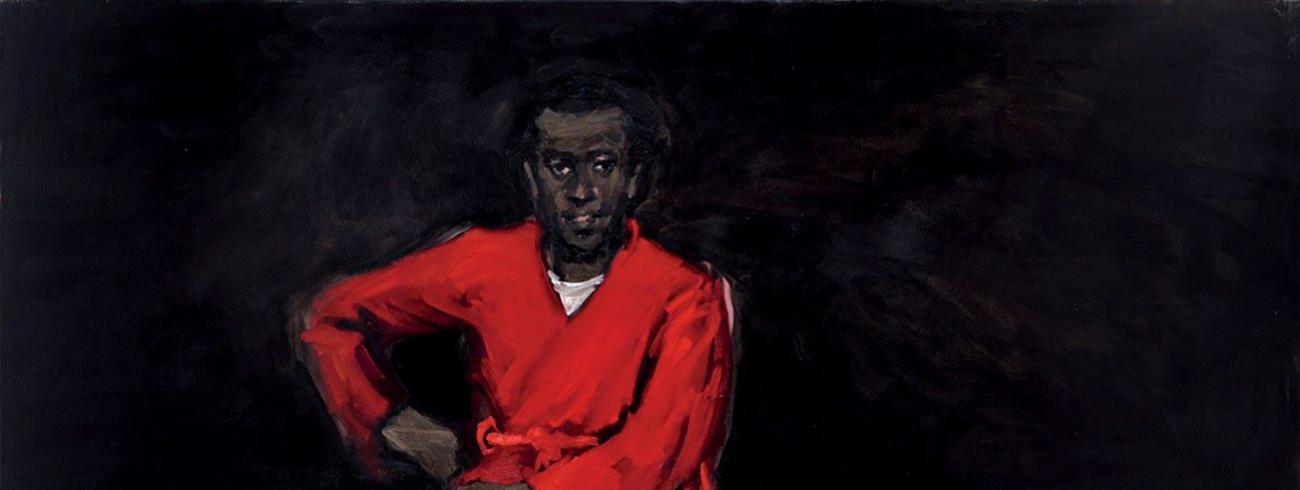 Lynette Yiadom-Boakye, Any Number of Preoccupations (detail), 2010.  © Courtesy of Corvi-Mora, London and Jack Shainman Gallery, New York