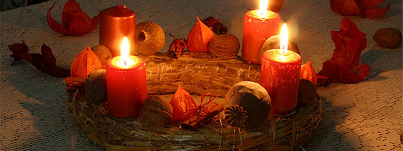 Derde kaars op de Adventskrans 