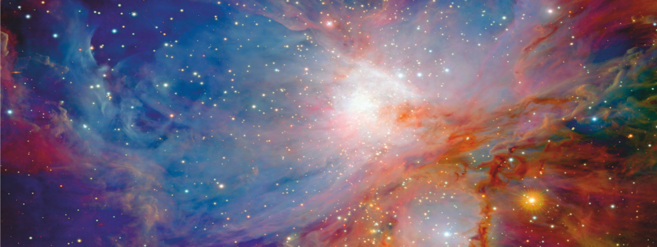 De Orionnevel, waarin sterren ontstaan  © NASA/JPL-Caltech/UCLA