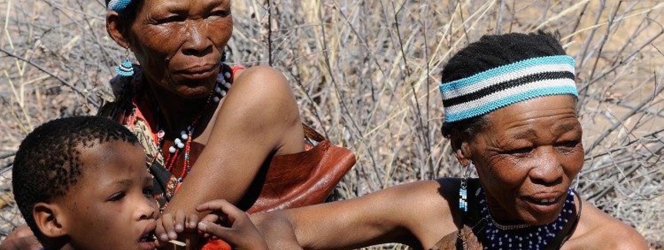 Leden van een inheemse stam in de Amazoneregio © Vatican Media