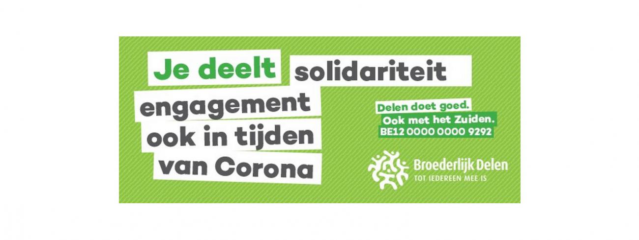 Broederlijk Delen - coronavirus © Broederlijk Delen