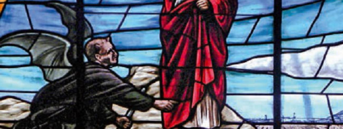 Bezeten man in de synagoge 