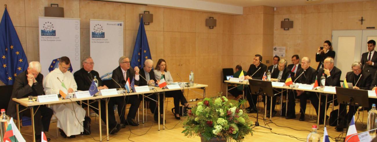 Comeceoverleg met EU Commissievoorzitter Juncker in Brussel © Comece