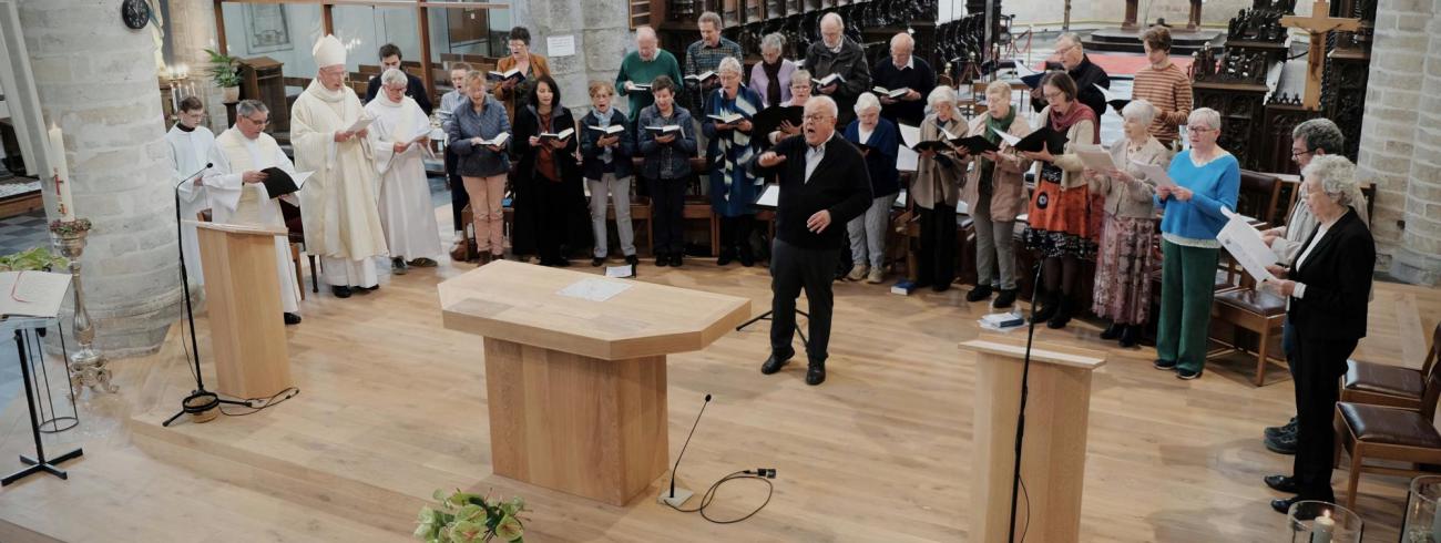 Altaarzegening in Sint-Geertrui © Pastorale zone Leuven aan de Dijle