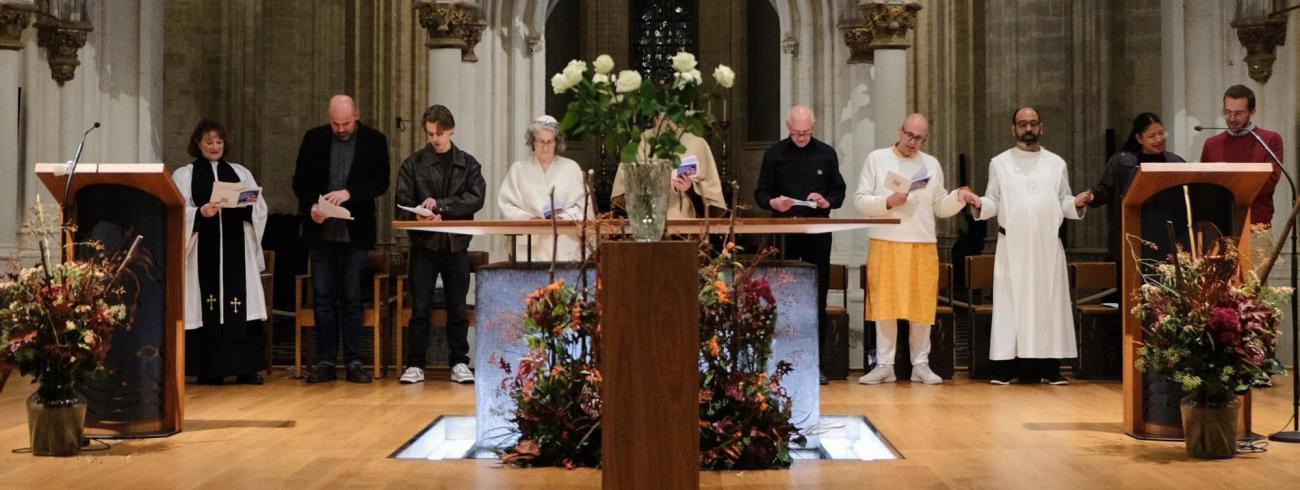 Interlevensbeschouwelijke vredesviering 2025 © Pastorale zone Leuven aan de Dijle