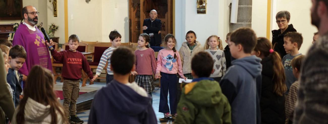 Gezinsviering op Gaudete-zondag 2025 in Leuven Noord © Pastorale zone Leuven aan de Dijle