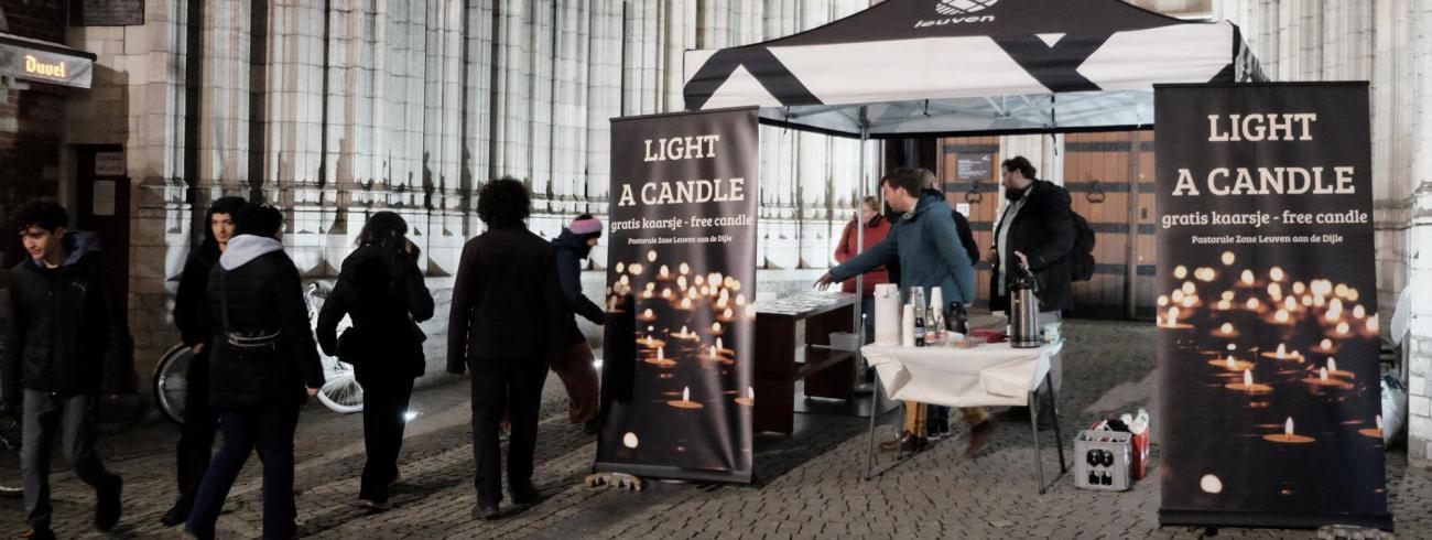 Light a Candle in de Sint-Pieterskerk - advent 2025 © Pastorale zone Leuven aan de Dijle