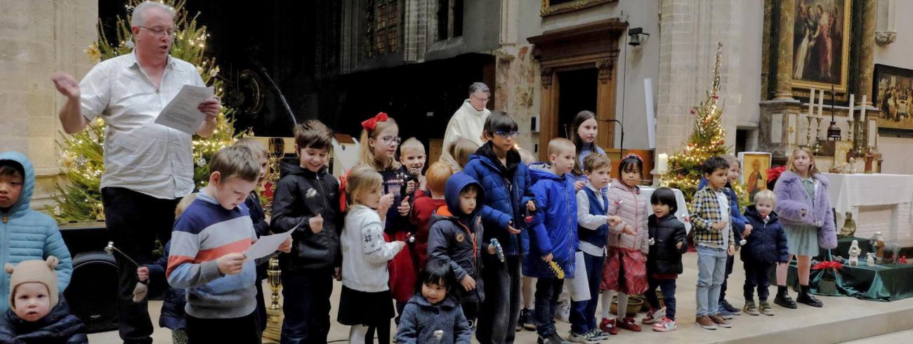Kinderkerstviering in de Sint-Kwintenskerk 2025 © Pastorale zone Leuven aan de Dijle