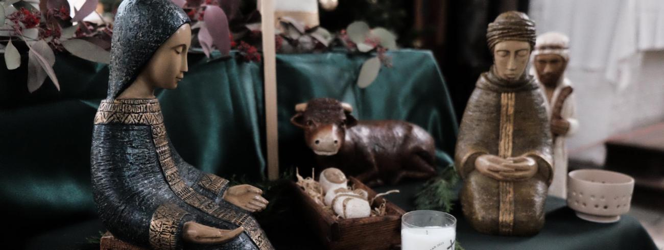 Kerststal in de Sint-Kwintenskerk te Leuven © Pastorale zone Leuven aan de Dijle