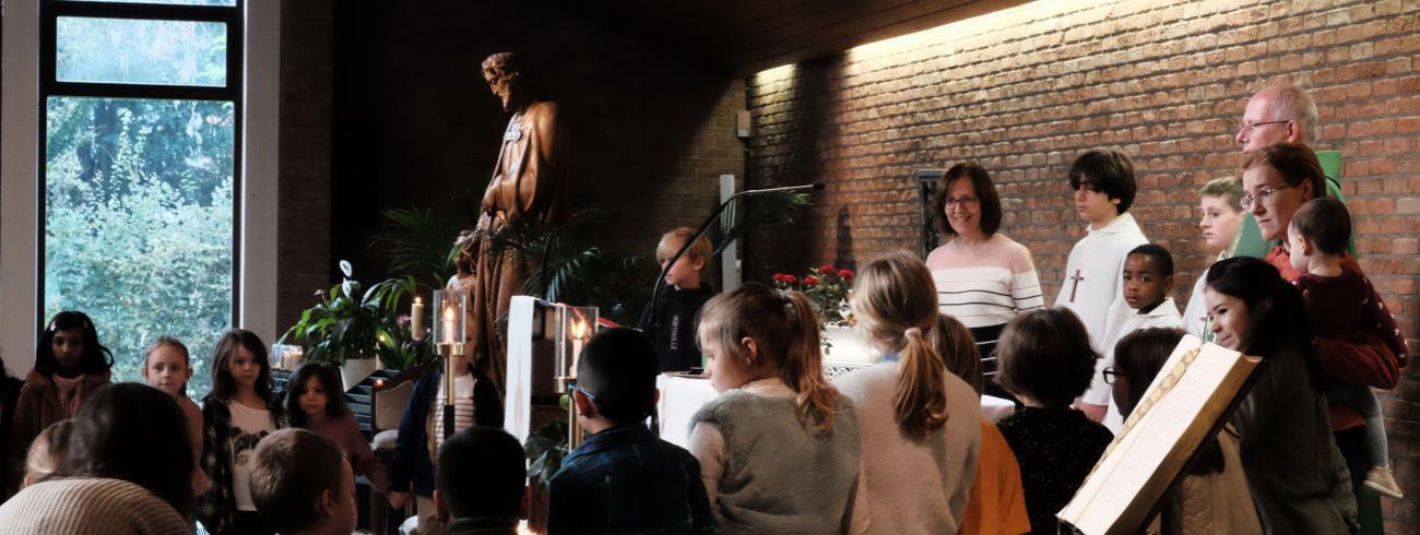 Gezinsviering met aansluitend catechese voor kinderen en volwassenen © Pastorale zone Leuven aan de Dijle