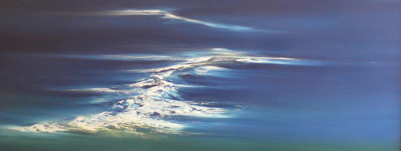 Het schilderij "De zee" van Jacky Duyck 