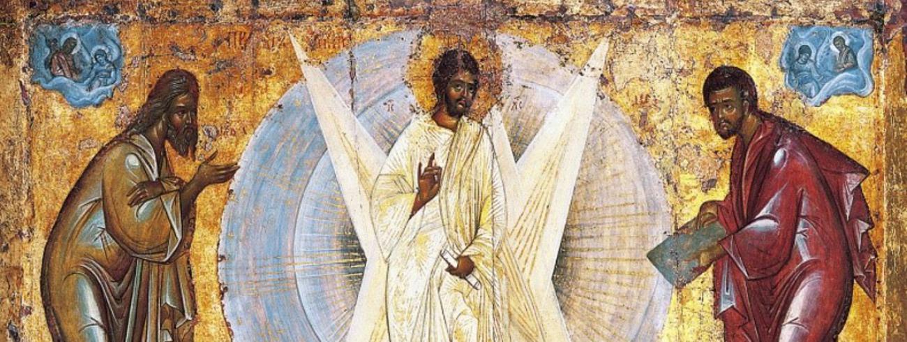 De Transfiguratie, door Theophanes de Griek, begin 15de eeuw © Tretyakov Galerie, Moskou