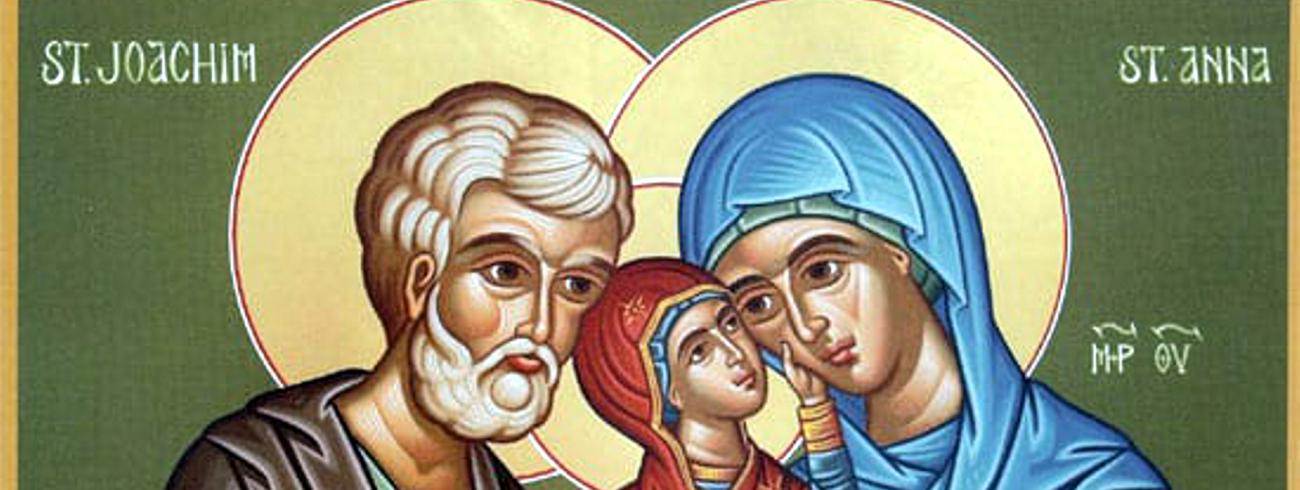 Anna en Joachim met de kleine Maria, icoon 