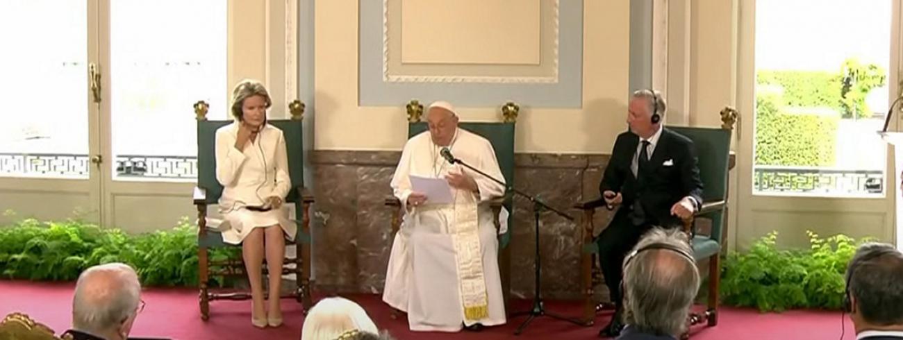 Pausbezoek aan België - Toespraak op het paleis van Laken © Vatican Media