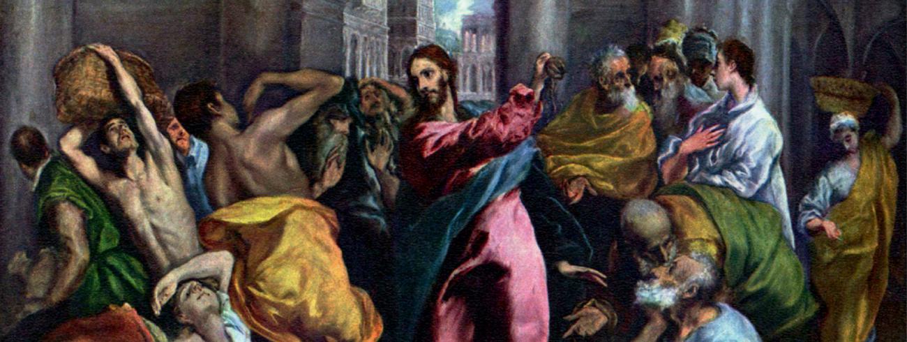 De tempelreiniging, El Greco, 1570 © Image