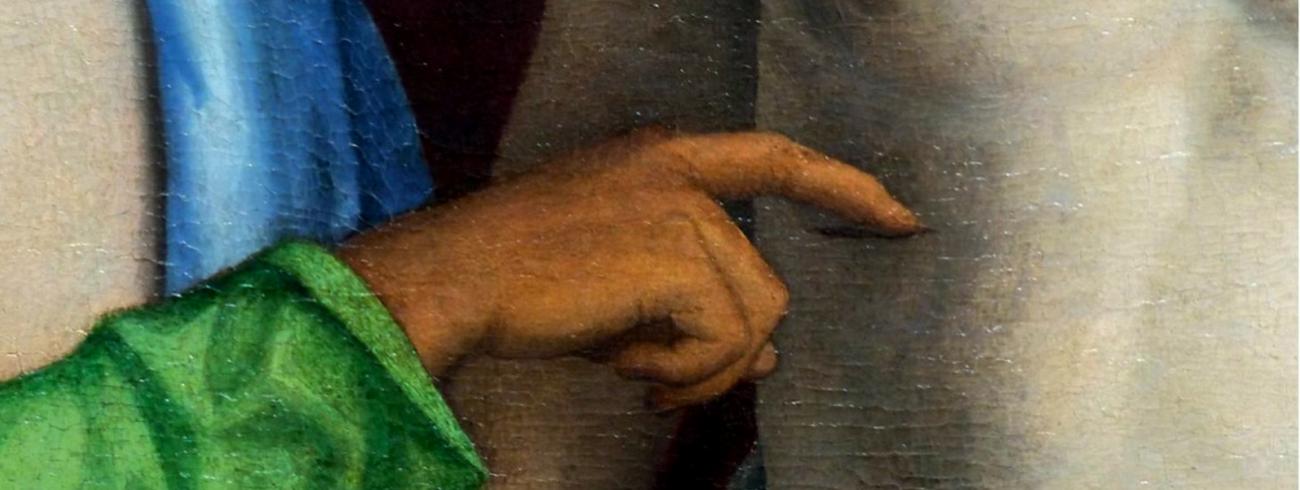 Het ongeloof van Thomas (detail), Giovanni Battista Cima da Conegliano 