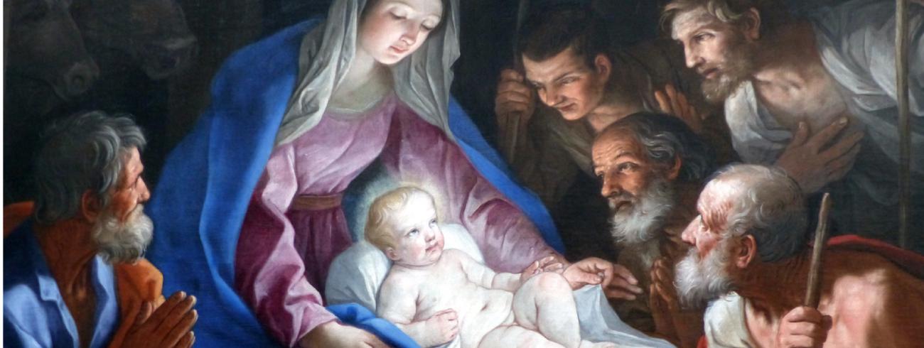 Aanbidding van de herders, Guido Reni, ca. 1640 © Image