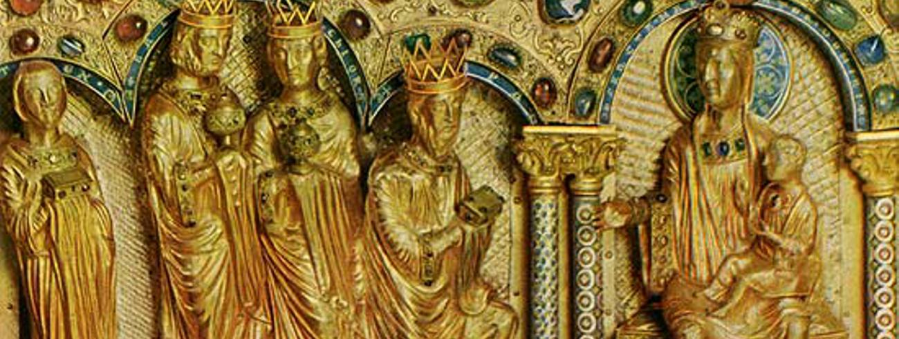 Aanbidding der koningen, voorkant reliekschrijn in de Keulse Dom 
