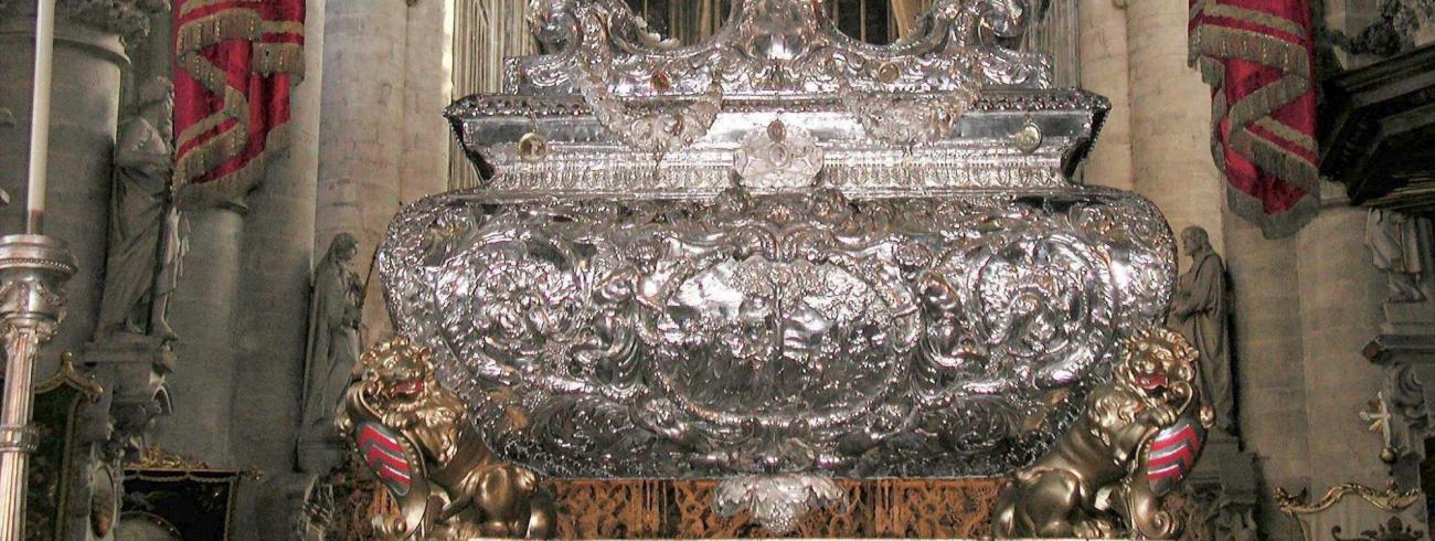 Reliekschrijn Sint-Gummarus, Wierick Somers, 1681-82 met Zilveren boom, Johannes Fallais, 1665-66 © Jan Verheyen