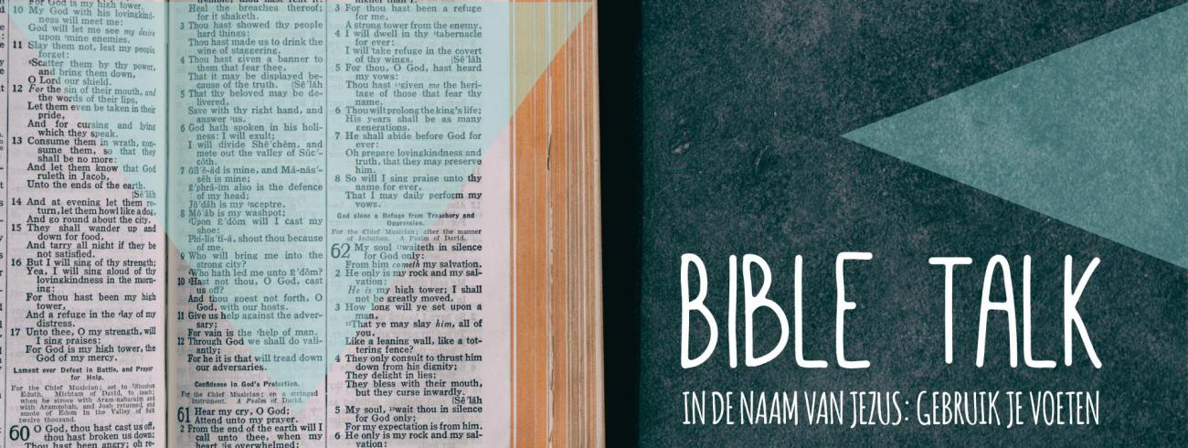 Alle informatie vind je op www.bibletalk.ijd.be © IJD