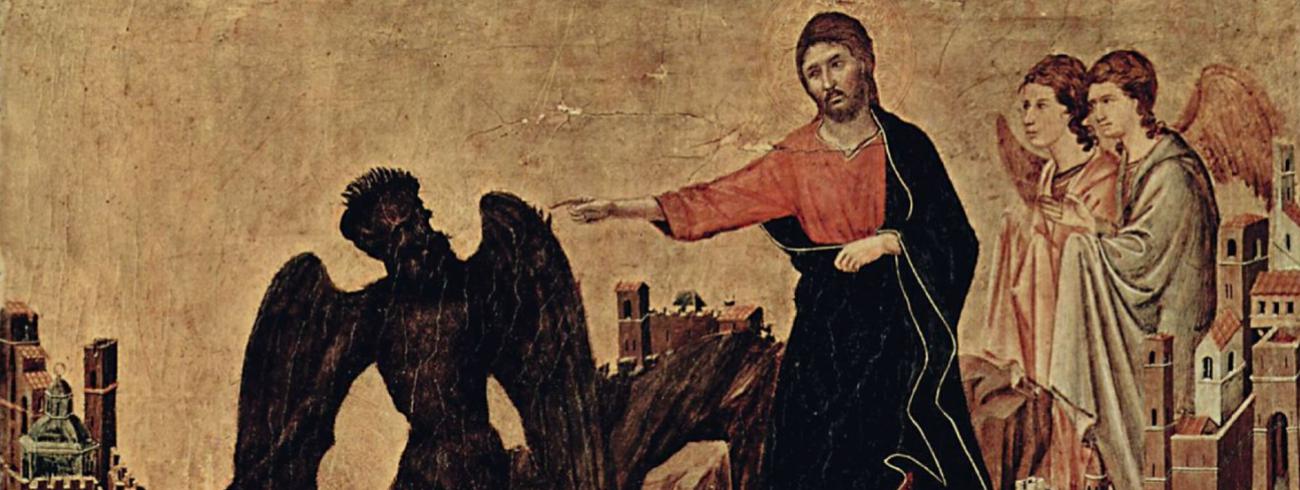 Jezus en de verleider, Duccio di Buoninsegna (ca. 1255-1319) © Image
