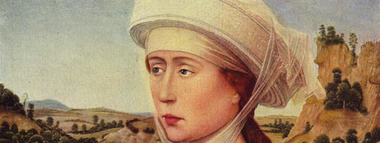 Maria Magdalena, Rogier Van der Weyden, Rechter binnenluik van het Braque-drieluik, Louvre 
