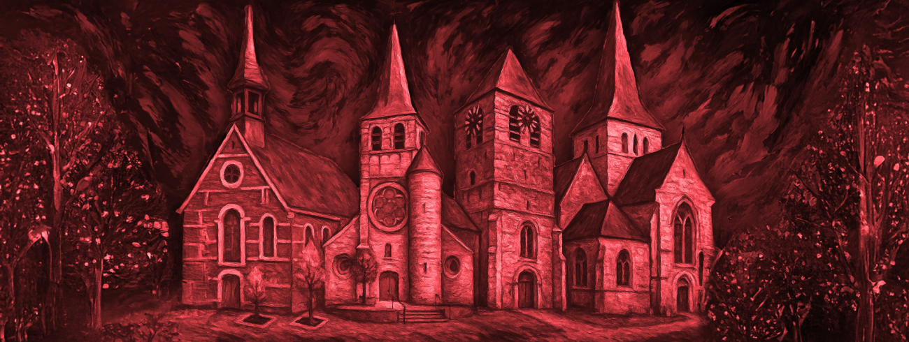 "Red Week" Kerken in 't rood, kerken in nood.  