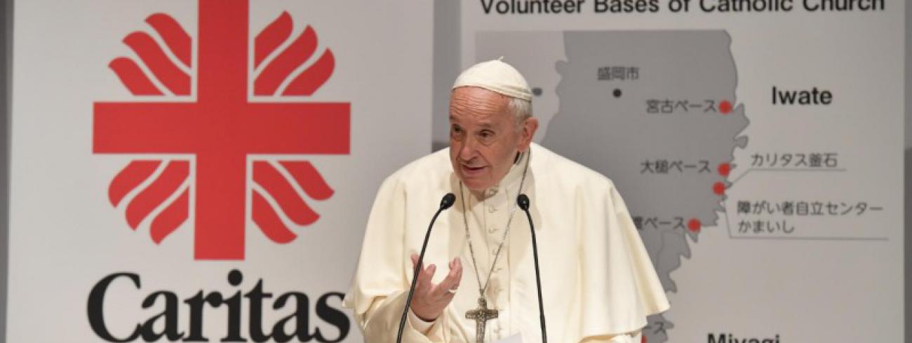 Paus Franciscus ontmoette de slachtoffers van Fukushima © Vatican Media