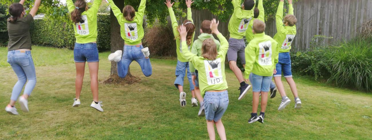 enthousiaste groep 