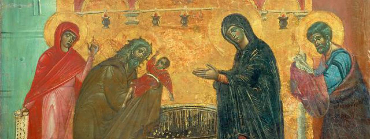 Opdracht van Jezus in de tempel © Guido Da Siena