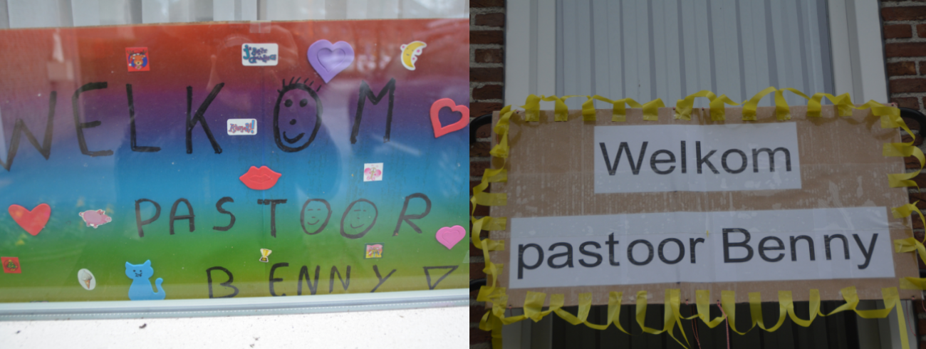 Welkom aan pastoor Benny © PE Tabor Peer
