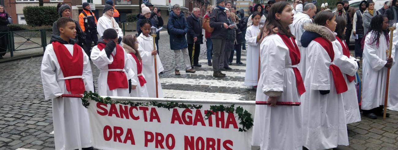 Processie naar aanleiding van het feest van SInt-Agatha © Kleopas