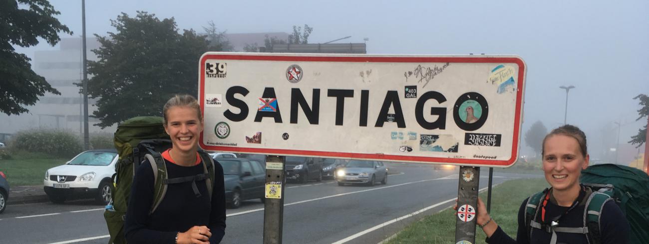 Jolien en Laure naar Santiago de Compostella 