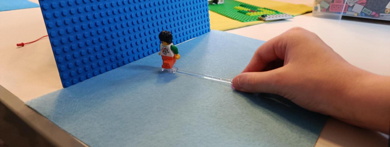 Jezus loopt over het water. © Marianne Slaets