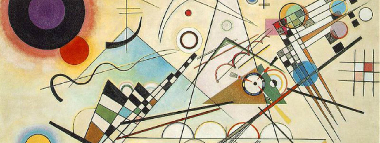 Composition 8, huile sur toile, 140 cm x 201 cm, Musée Guggenheim, New York. © Wassily Kandinsky, 1923