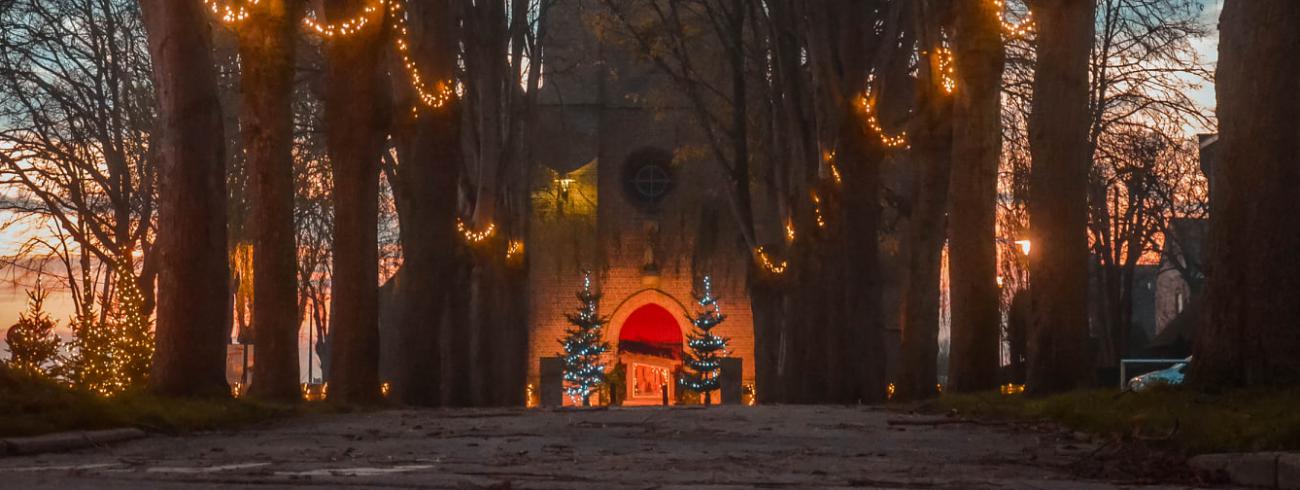 Kerstversiering Oostkerke 
