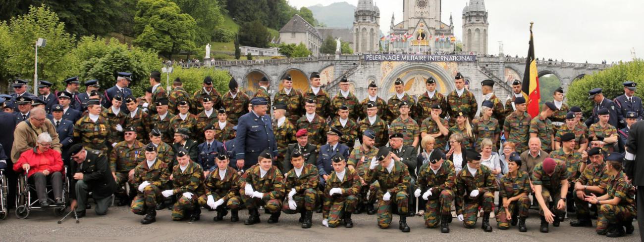 België was met een delegatie van ruim 200 militairen aanwezig © Willy Lenaerts/bisdom bij de Krijgsmacht