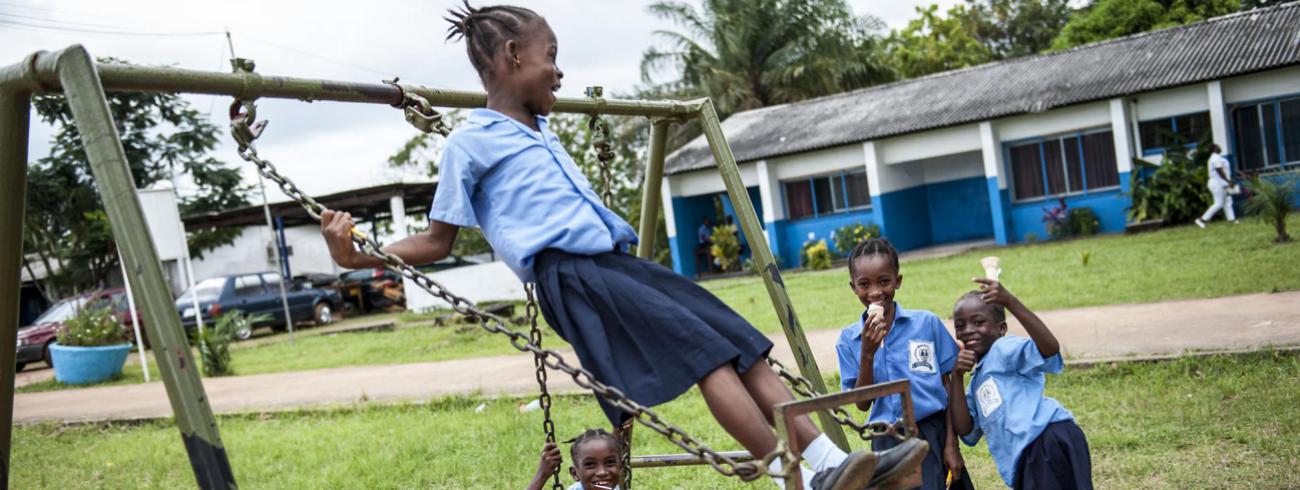 Schoolkinderen in hoofdstad Monrovia, 2012. © Verenigde Naties