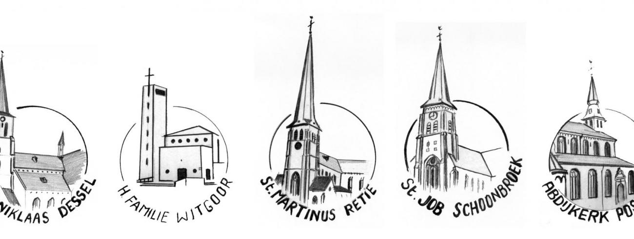 Onze vijf parochiekerken 