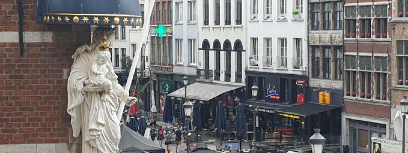 Een typisch straatbeeld in de stad Antwerpen © Toerisme Antwerpen