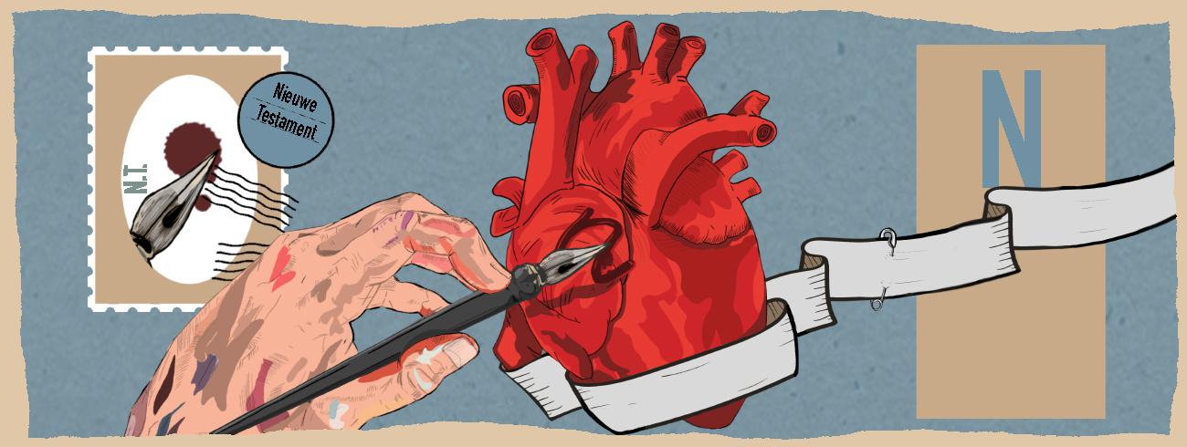 Bijbel van A tot Z: Nieuwe Testament. 'Ik zal mijn Tora in hun binnenste leggen en hem in hun hart schrijven.' © Tynke Van Schaik