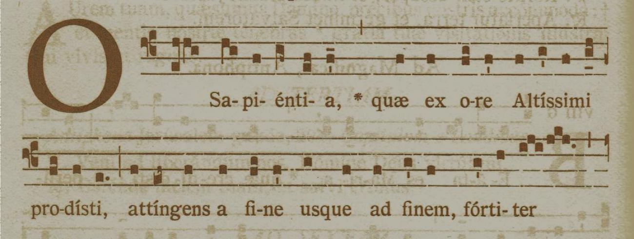 Detail uit een gregoriaans antiphonale © ICL