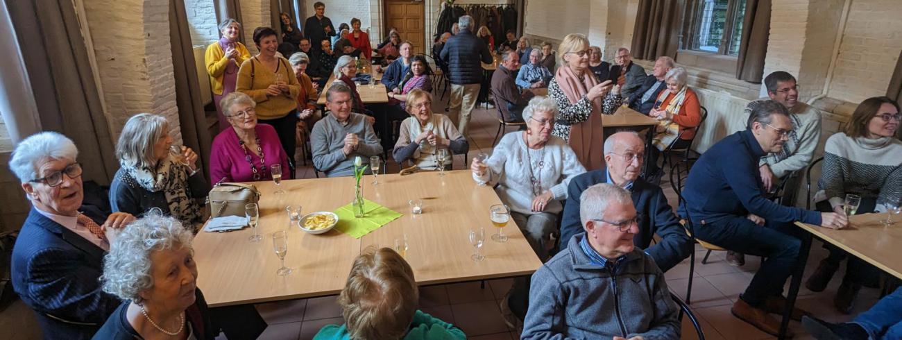 Nieuwjaarsreceptie 2023 in Geertruihof - genieten van het gemoedelijk samenzijn © Pastorale zone Leuven aan de Dijle